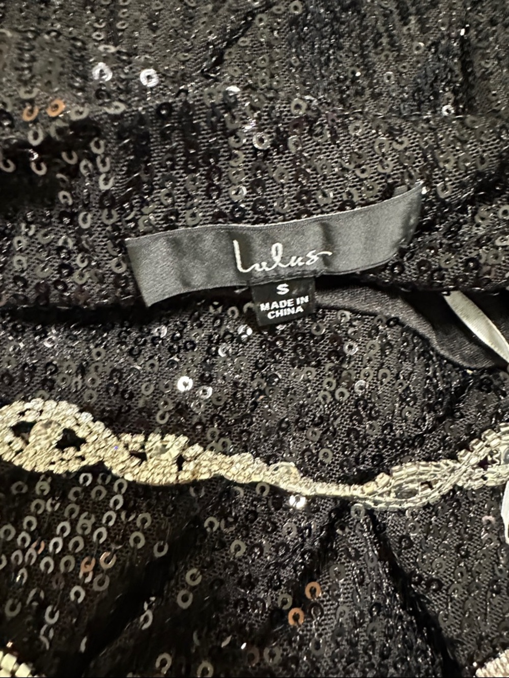 ๐ Lulus Sequin Rhinestone Mini Dress - Picture 4 of 4